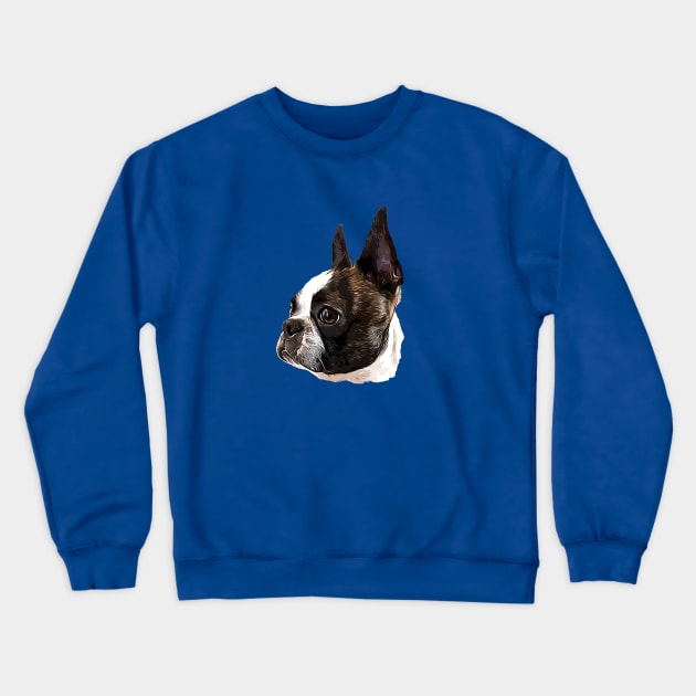 Boston Terrier Stunning Dog! Crewneck Sweatshirt by ElegantCat